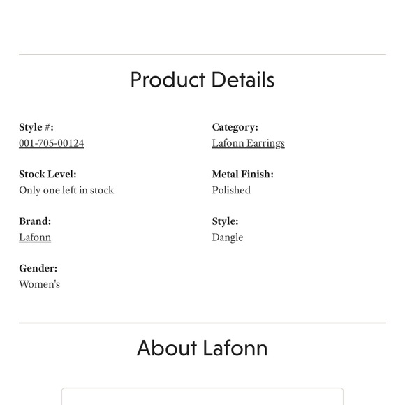 Lafonn platinum sterling silver Maltese Cross earrings - Picture 7 of 7